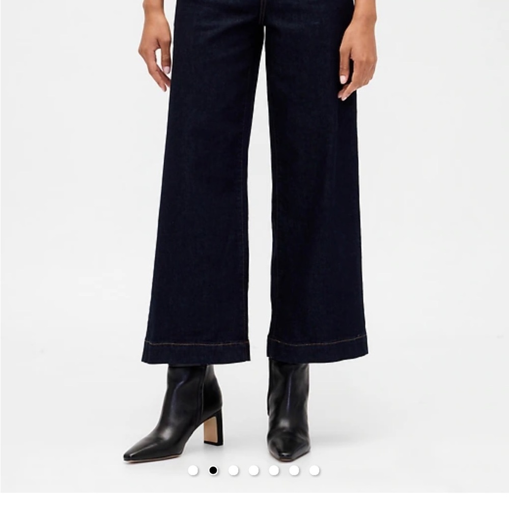 GAP Women's Navy Wide-Leg Jeans